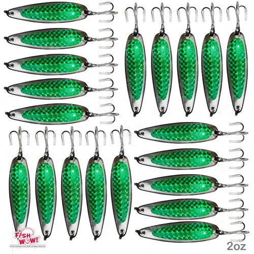 20pcs 2oz fishing spoon jig - spoon,