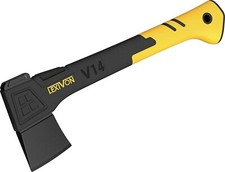 Axe Log Chopper Camping Hatchet, 14-Inch | TPR Grip, Lightweight  LEXIVON V14