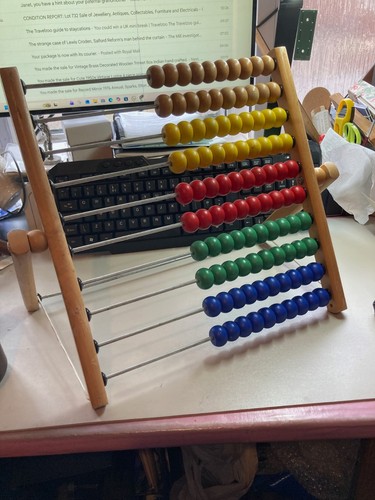 Vintage wooden abacus - for, kids