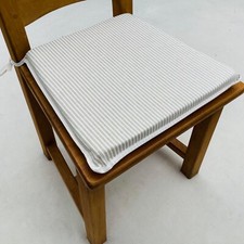 White ticking stripe chair - ticking,