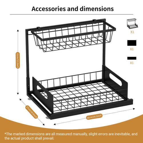 Gcirn under sink organiser - under,