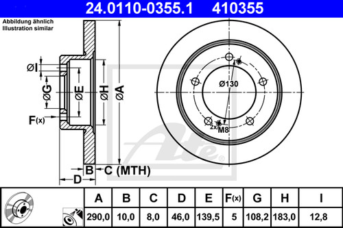 Brake disc for - disc,