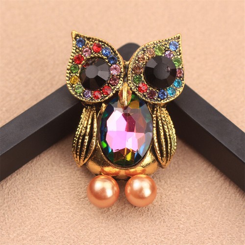 Luxury elegant rhinestone owl - elegant,
