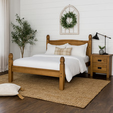 Double Bed Frame Wood Corona