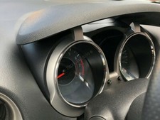 For Nissan Juke F15 2010-2017  Chrome Gauge Trim Dial Rings Polished Alloy x2