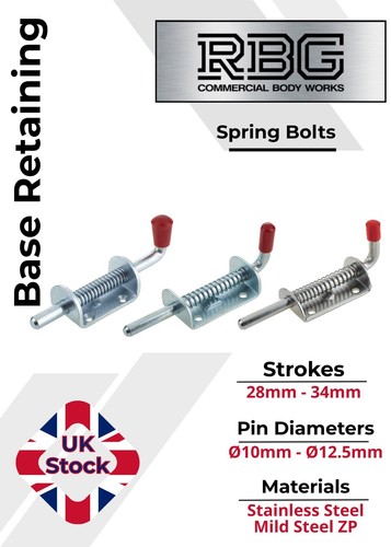 Spring loaded retaining shoot - spring,