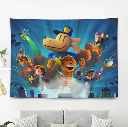 Dog man tapestry - man,