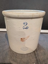 2 Gallon Red Wing Crock 2" wing - Nice Condition
