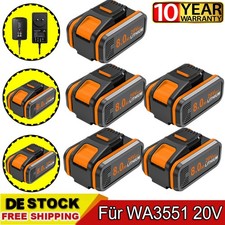 8.0Ah For Worx 20V Li-Ion