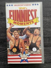 WWF Funniest Moments VHS 1992 Vintage Wrestling Video Cassette Retro WWE WCW