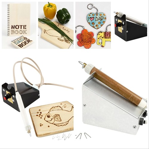 Pyrography emboss wood leather - emboss,