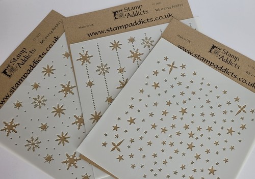 Christmas stencils stars - stencils,