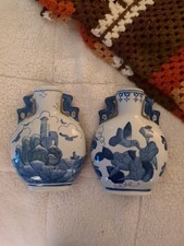 Pair Of Vintage BLUE WHITE