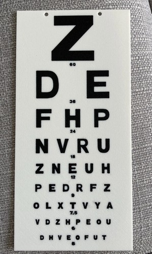 Snellen eye vision test - snellen, 3m