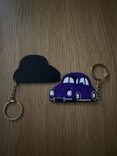 VW Beetle Keyring PURPLE