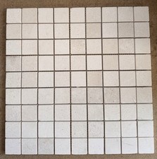 Polished Antalya White Limestone Mosaic Tiles 31 x 31 x10 mm
