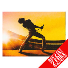 BOHEMIAN RHAPSODY FREDDIE MERCURY POSTER BB2 PRINT A4 A3 - BUY 2 GET ANY 2 FREE