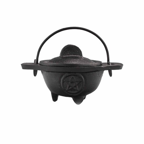 Cast iron cauldron with - cauldron,