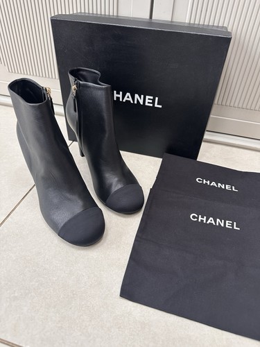 Authentic chanel leather ankle - chanel,