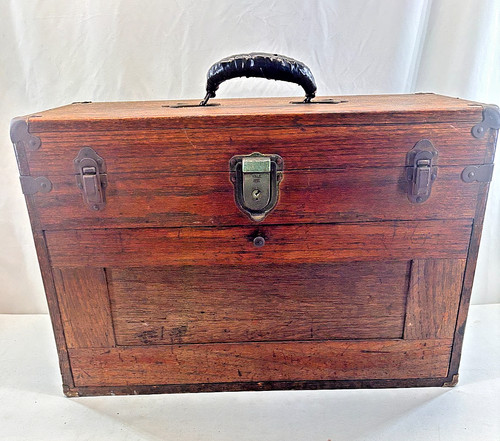 Antique oak machinist - antique, tool