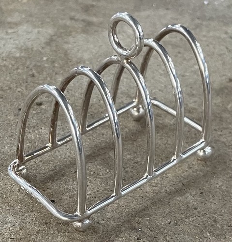 Solid silver toast rack - solid,