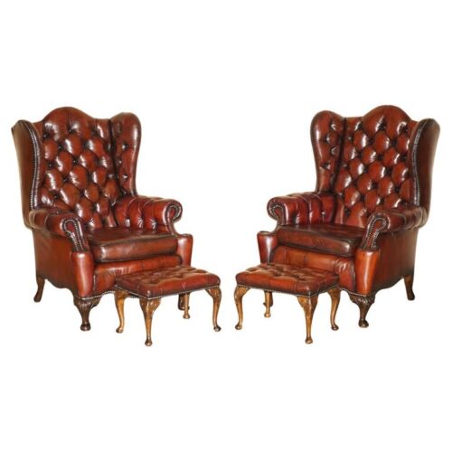 Pair chesterfield vintage - pair,