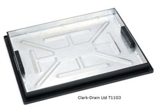 600X450X50MM GALV RECESS TRAY MANHOLE COVER AND FRAME 5TONNE GPW T11G3
