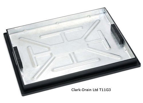 600x450x50mm galv recess tray - galv,