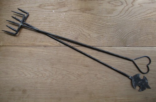 Rustic vintage toasting fork - rustic,