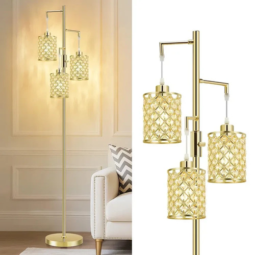 Crystal floor lamp - crystal,