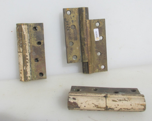 Victorian brass hinges - victorian, old