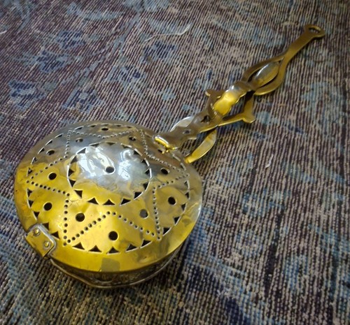 Unusual antique brass - unusual, chestnut