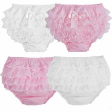 Baby Girl Frilly Knickers Tutu Lace Pants Nappy Cover