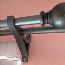 2 Pcs Dual Curtain Rod Holder