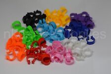 10 pigeon leg bands / rings 8mm *10 different COLOURS*