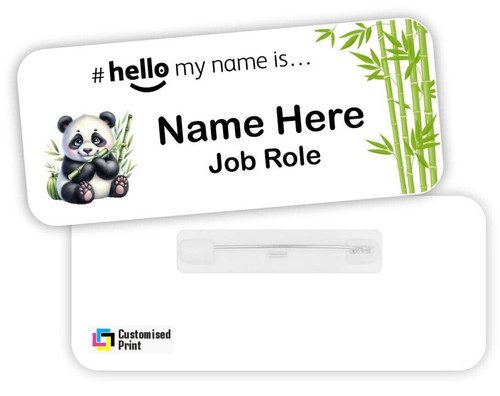 Hello name badge - name,