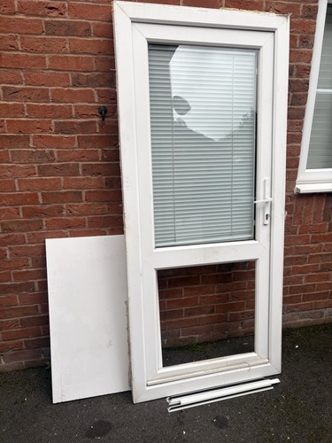 Pvc back door - pvc, blinds