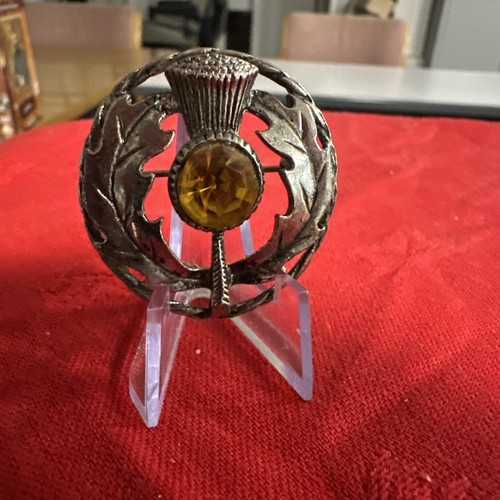 Pewter amber glass - a,