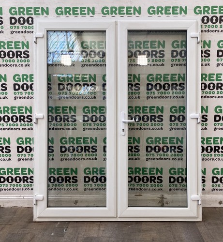 Wide white french - white, doors