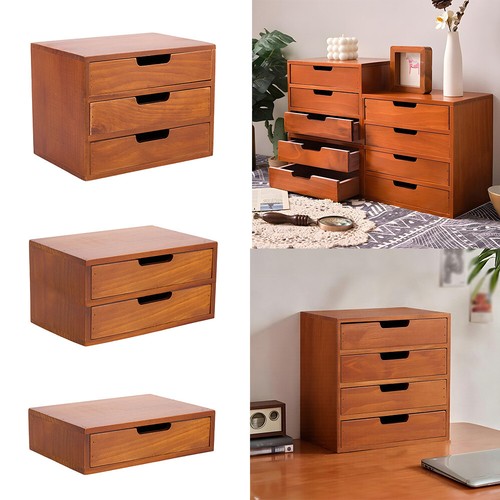 Wooden desktop small chest - desktop,