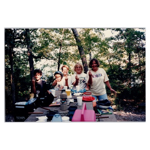 Photograph campers flipping - photograph,