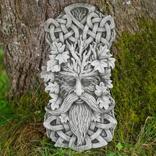 Celtic greenman stone - celtic,