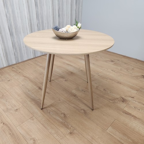 Oak effect round dining - effect,