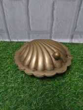 Vintage Silver Plate Art Deco Style Scallop Clam Shell Shaped Caviar Butter Dish