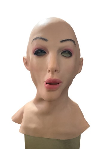Female silicone mask with 2 - female,