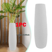 1Pc Tall Floor Vase White