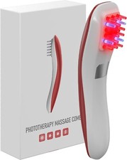 KTS Hair Laser Comb - Red/Blue Light Therapy for Hair Growth & Loss Prevention