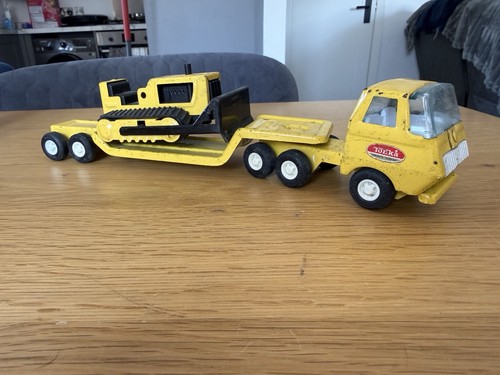 Vintage 1970s tonka low loader - vintage,