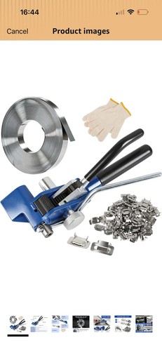 Stainless steel banding - steel, kit