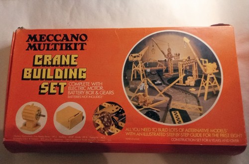 Meccano crane construction - construction, set